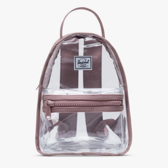 💥SOLD💥Herschel Supply Nova Mini -Ash Rose/Clear - Picture 2 of 6